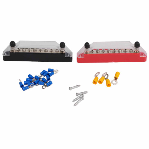 Messing-Verteilerleiste mit 10 Anschlüssen 48 V DC 150 A Leistungsblock 1