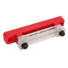 48 V 150 A 6-Terminal-Verteilerblock Rot