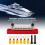 6-Terminal-Busbar 48 V 150 A rot 2 Gewindestifte mit Abdeckung 5
