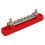6-Terminal-Busbar 48 V 150 A rot 2 Gewindestifte mit Abdeckung 16