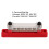 6-Terminal-Busbar 48 V 150 A rot 2 Gewindestifte mit Abdeckung 9