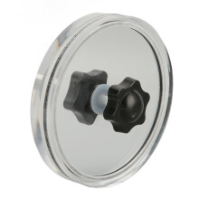 Protector de etiqueta de vinilo con clip y abrazadera, limpiador impermeable para LPs negro