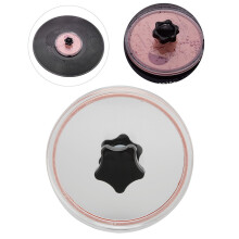 Clip protector de la etiqueta del vinilo - Rojo, 11,0 cm, ABS