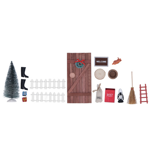 1/12 1/6 Weihnachts-Feentür-Set - bunt 2