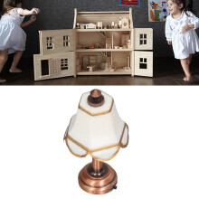 Lámpara en miniatura, escala 1:12, blanca, 6 cm, LED de 120 mAh
