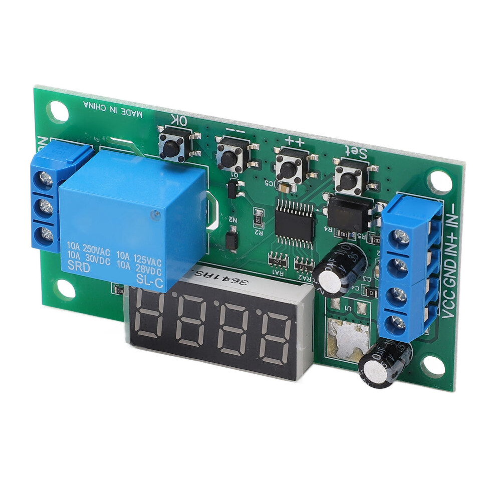 Multifunctional Pulse Counter Relay Board 0.1S To 9999999.9S 0.01S Accuracy 1 Channel Relay Module 12V 4941319678299