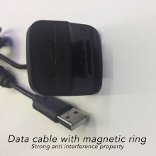 Charging Cable for Xbox 360 PVC Plug and Play USB Charger Cable Cord with Magnetic Ring for Xbox 360 4.9ft