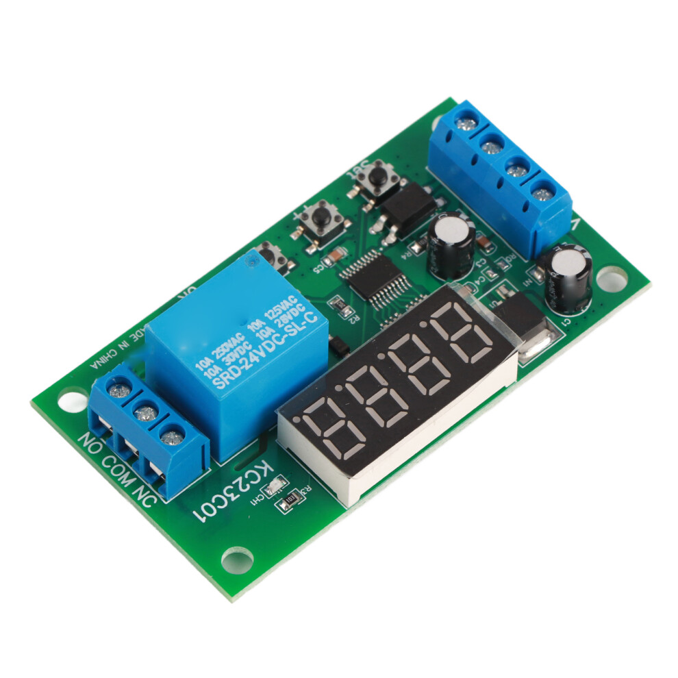 Multifunctional Pulse Counter Relay Board 0.1S To 9999999.9S 0.01S Accuracy 1 Channel Relay Module 24V 9351319678307