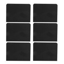 20 Stück Mini-Tafeln aus Kunststoff, schwarz, mit Stift.