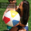 Vierfarbiger Strandball, Durchmesser 51 cm, Kunststoff 6