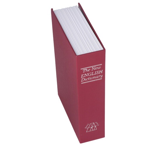 Buch Safe Case rot 240x160x55mm Karten passen 2