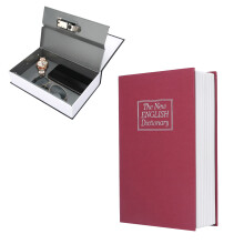 Buch Safe Case rot 240x160x55mm Karten passen