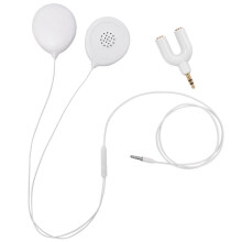 Weiße Babybauch-Kopfhörer 3.5mm Bauchlautsprecher