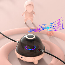 Rosa Seilspringmaschine Bluetooth Musik LED Auto