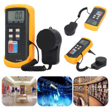 Digitales Illuminanzmessgerät 0.1-200000LX Schwarz ABS
