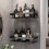 Shower Caddy Single Tier Durable Aluminium Rustproof Sticker Installation Shower Shelf for Bathroom Bedroom Kitchen Black 13