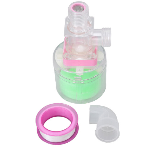 Válvula de control de nivel de agua de plástico transparente G1/2 1