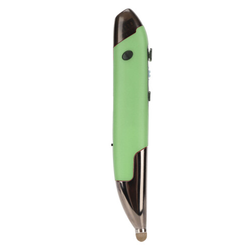 Mini ratón pluma verde, 500 mAh, Bluetooth 2.4G