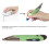 Mini ratón pluma verde, 500 mAh, Bluetooth 2.4G 9