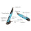 Drahtlose Stiftmaus 500 mAh klein blau Bluetooth 7