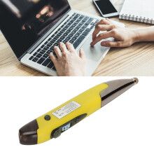 Ratón pluma inalámbrico recargable Bluetooth 2.4G silencioso luminoso pequeño amarillo