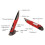 Rote kabellose Stiftmaus 500mAh Klein 2.4G 4