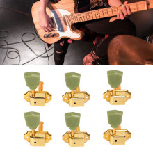 6 Stück Tuning-Schlüssel Metall Kunststoff Gold 3L3R