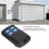 PT2262 50mAh 5V 433MHz ABS control remoto compacto negro 4