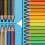 72-Farbstifte-Set, Log Graphit, Pro-Mischung 6