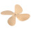 Ofenventilatorblatt aus Aluminiumlegierung 4-Blatt Gold-Kit 5
