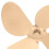 Ofenventilatorblatt aus Aluminiumlegierung 4-Blatt Gold-Kit 4