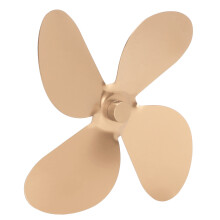 Ofenventilatorblatt aus Aluminiumlegierung 4-Blatt Gold-Kit