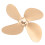 Ofenventilatorblatt aus Aluminiumlegierung 4-Blatt Gold-Kit 6
