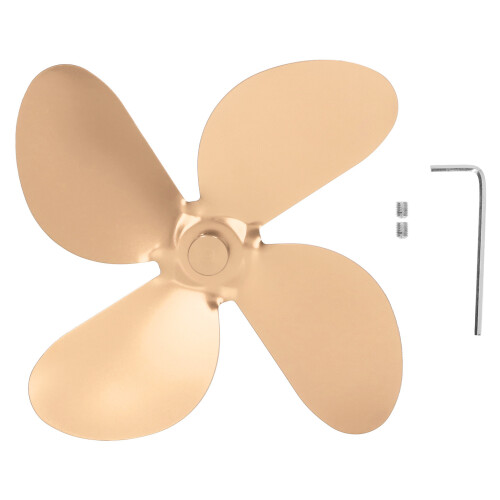 Ofenventilatorblatt aus Aluminiumlegierung 4-Blatt Gold-Kit 1