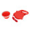Correa retráctil para perros 360 Botella roja 10,5 x 7 cm 10