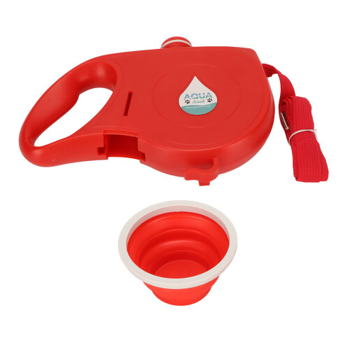 Correa retráctil para perros 360 Botella roja 10,5 x 7 cm 1