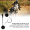 T4 Helm Bluetooth-Headset 180mAh Schwarz ABS-Kunststoff Bluetooth 5.0 10-20m 11
