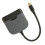 De USB-C a HDMI 4K30/1080P60, hub USB-C 3-en-1, negro 12