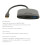 De USB-C a HDMI 4K30/1080P60, hub USB-C 3-en-1, negro 6