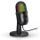 Micrófono condensador USB cardioide RGB, cable de 2 m, negro 9