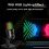 Micrófono condensador USB cardioide RGB, cable de 2 m, negro 6