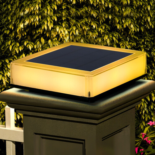 Solar-LED-Pfostenleuchte ABS Li-Batterie 3000K-6000K 2