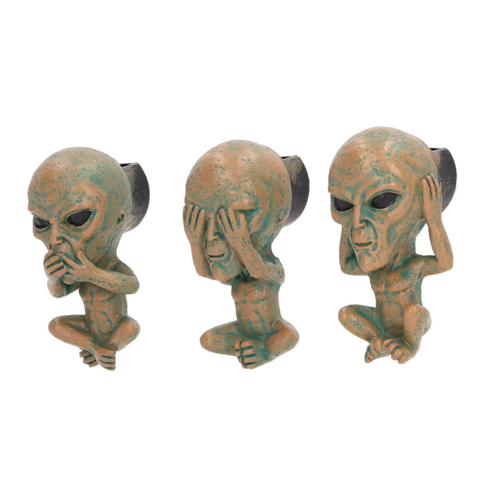 3 Piece Car Air Vent Clips Alien Shape Removable Rotatable Resin Car Smell Air Freshener For Automobile 4031319695164