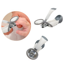 Cortaúñas para bebé con lupa 4x - Seguro y suave para recién nacidos, niños pequeños y niños