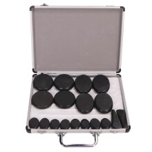 18pcs Heated Rocks Massage Stones Muscle Relax Therapy Basalt Hot Stone with Warmer Box 220V AU Plug