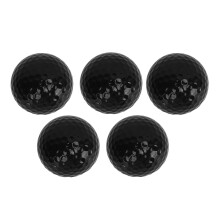 Zweischichtige Golf-Puttbälle 5 Stück Schwarz/Weiß