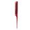 Gerader Haarkamm mit langem Griff rot ABS Nylon Wolle 13