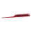 Gerader Haarkamm mit langem Griff rot ABS Nylon Wolle 3