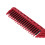 Gerader Haarkamm mit langem Griff rot ABS Nylon Wolle 7