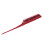 Gerader Haarkamm mit langem Griff rot ABS Nylon Wolle 8